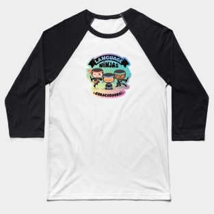 Rainbow Language Ninjas 2 Baseball T-Shirt